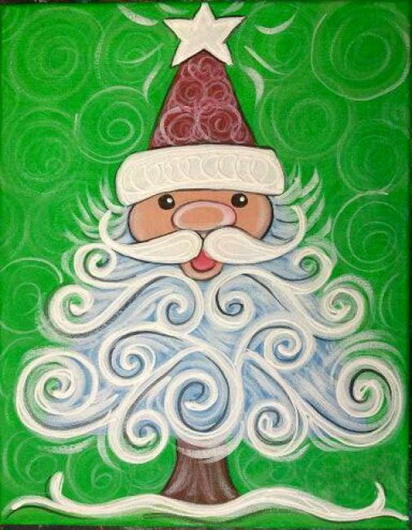 15 Easy  Canvas Painting  Ideas  for Christmas  2019