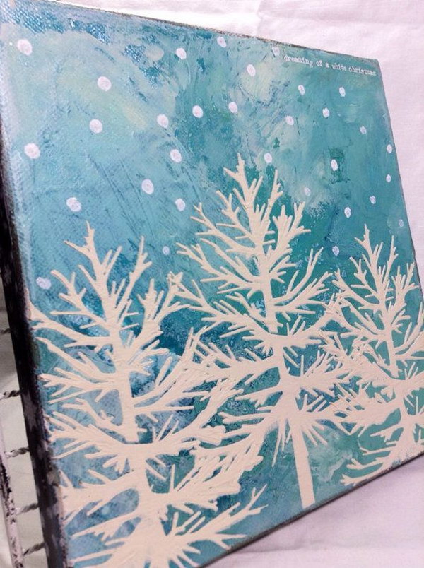 15 Easy  Canvas Painting  Ideas  for Christmas  2019