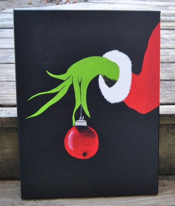 15+ Easy Canvas Painting Ideas for Christmas 2022