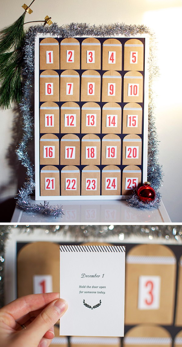 DIY Christmas Countdown Calendar Ideas & Tutorials 2022