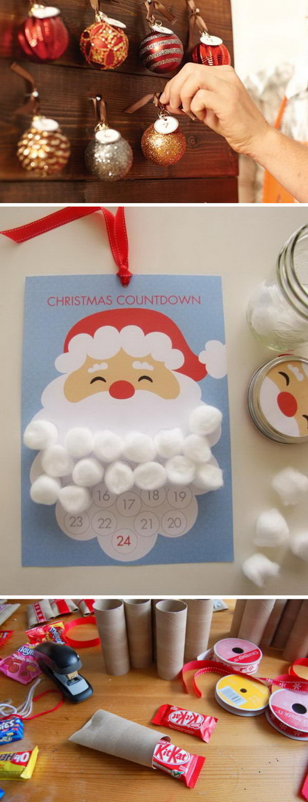 DIY Christmas Countdown Calendar Ideas Tutorials 2022