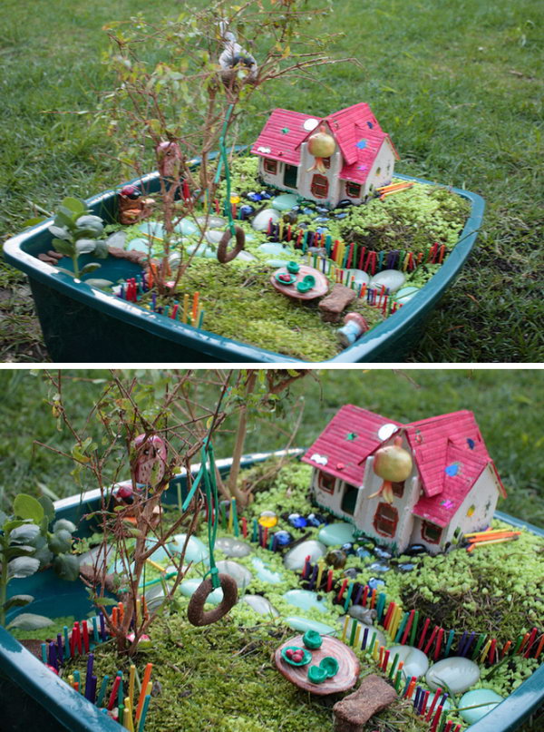 DIY Amazing Colorful Fairy Garden