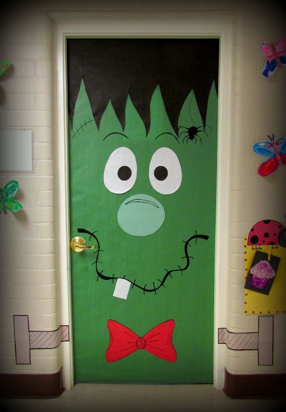 30+ Cute and Fun Halloween Door Decorating Ideas 2017