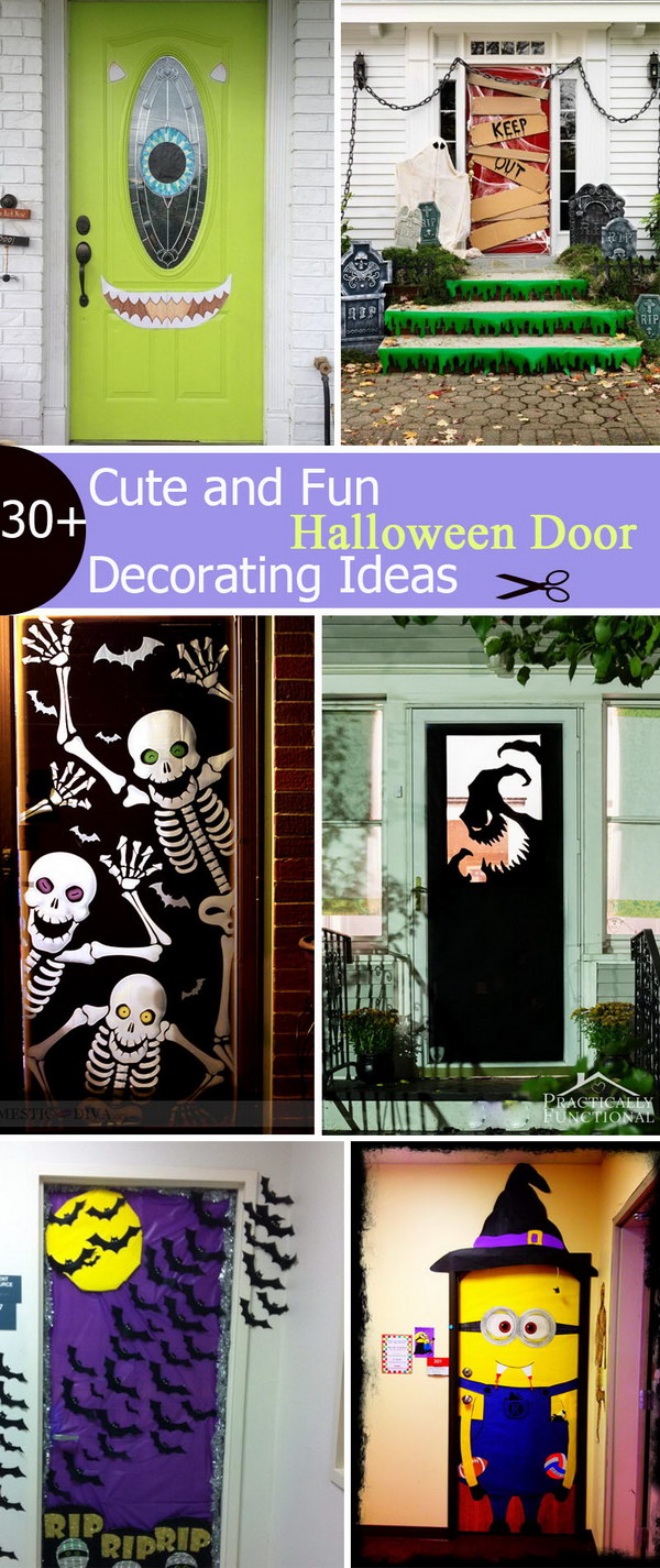 30 Cute And Fun Halloween Door Decorating Ideas 2017