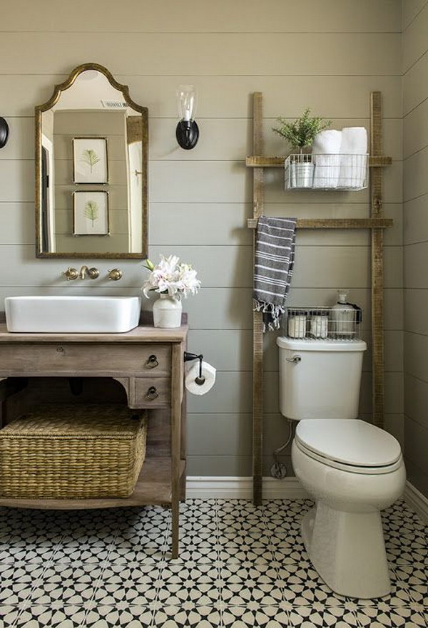 over the toilet storage ideas