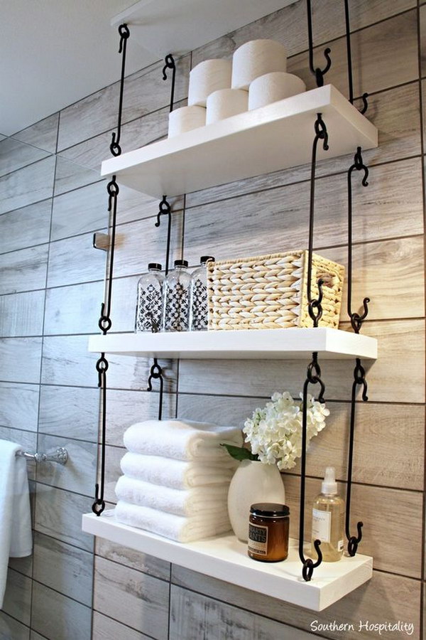 34 over the toilet storage ideas