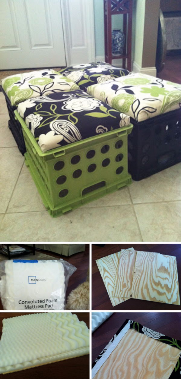 Seating and Storage for Kids' Room.