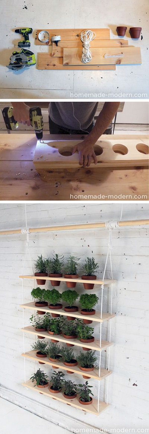 DIY Hanging Herb Garden