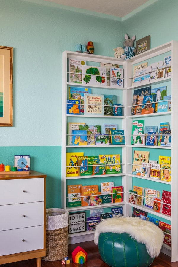 corner shelves for nursery