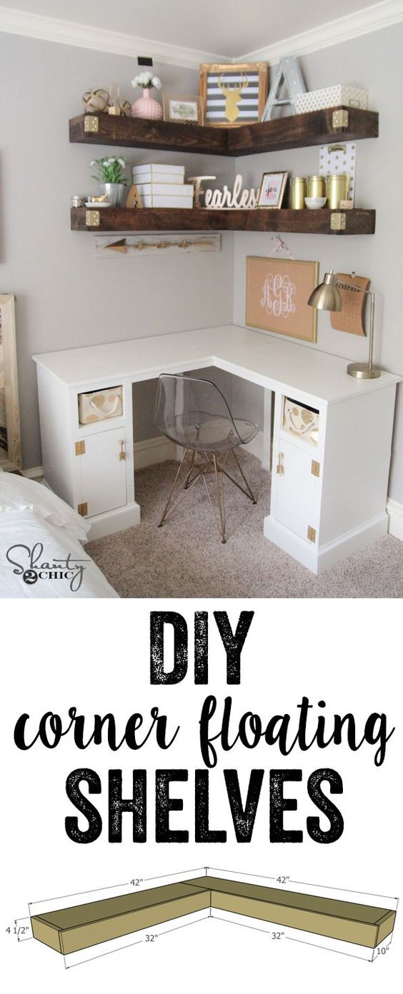 20+ DIY Corner Shelves to Beautify Your Awkward Corner 2017