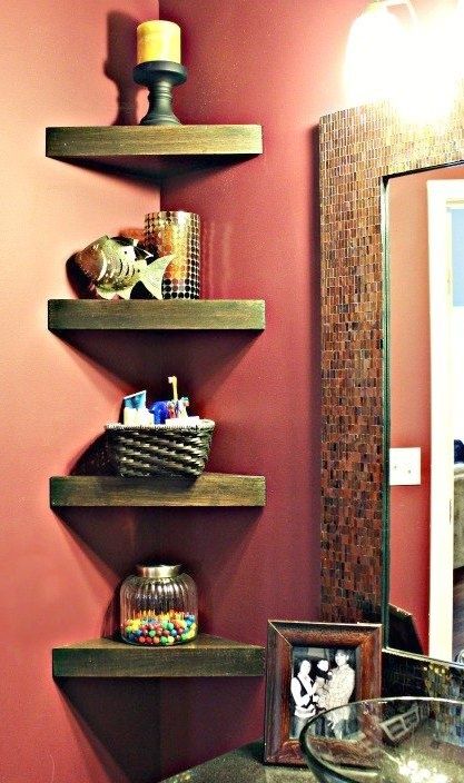 20+ DIY Corner Shelves to Beautify Your Awkward Corner 2017