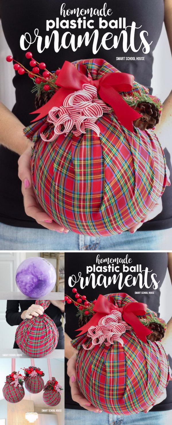 Make your home look festive for less this holiday season with easy DIY dollar store Christmas decor ideas. Wreaths, candles, centerpieces, wall art, ornaments, vases, gifts and more!Big Plastic Ball Ornaments. 