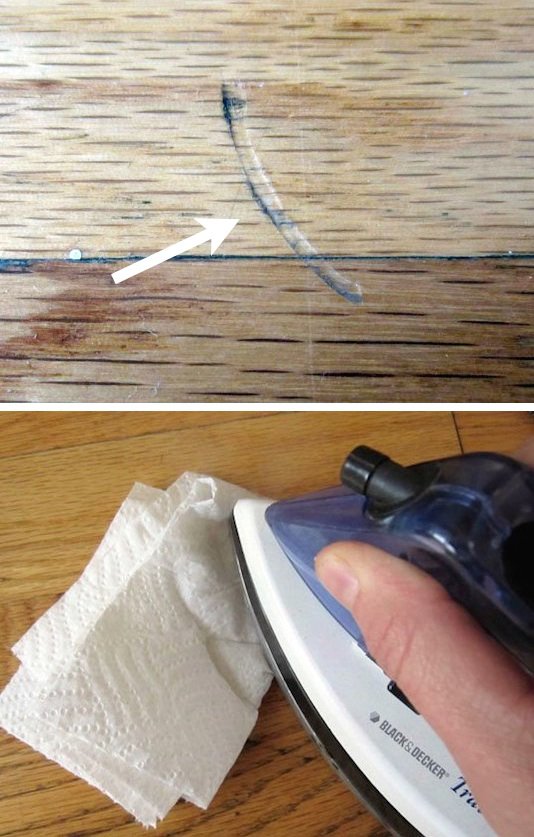 Use an Iron and Paper Towel to Fix Dents in Furniture.