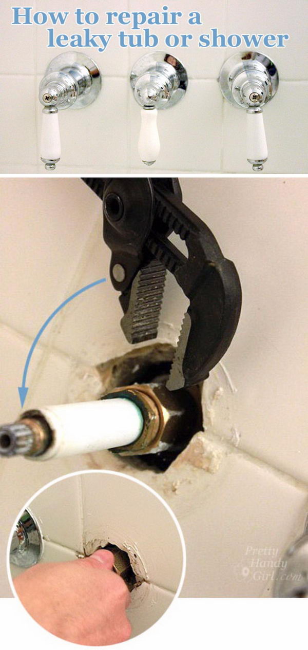 How to Repair a Leaky Shower or Tub Faucet.