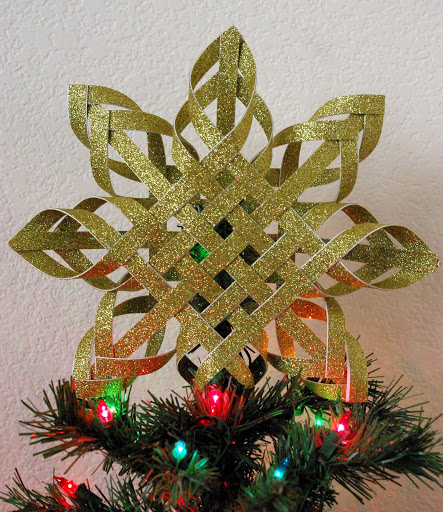Woven Paper Tree Topper.