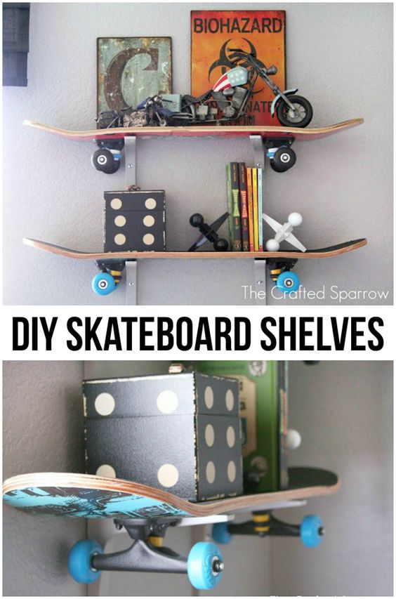 20 Cool DIY Shelf Ideas to Spruce Up Your Boy's Room Wall 2017