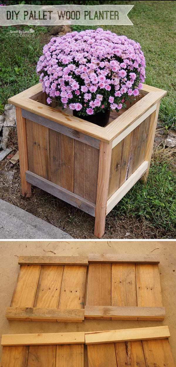 15 DIY Garden Planter Ideas Using Wood Pallets 2017