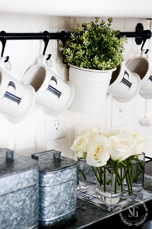 Pretty Kitchen Cup Hooks.