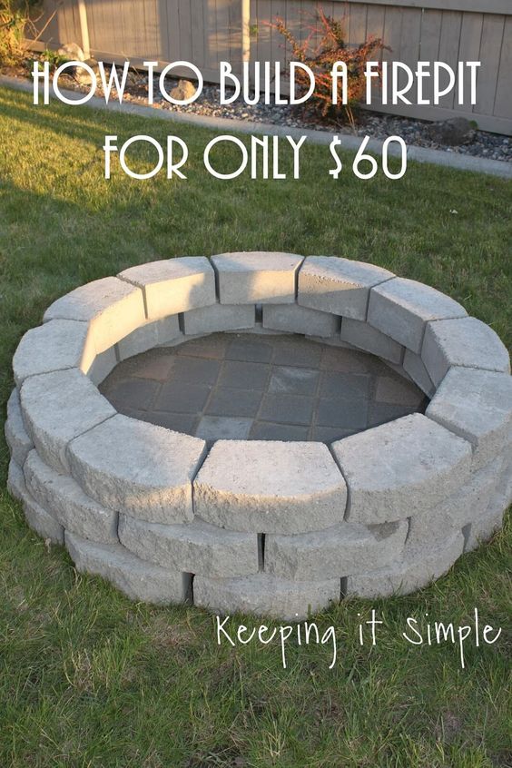 DIY Backyard Fire Pit.
