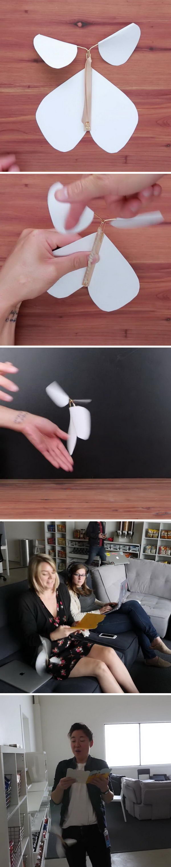 Flying Butterfly Surprise Card.