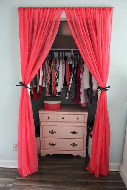 Cute Curtains For Closet Doors.