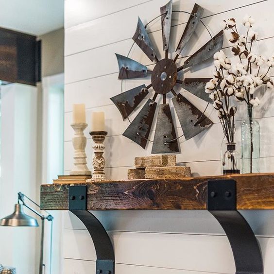 Rustic Windmill Wall Decor.