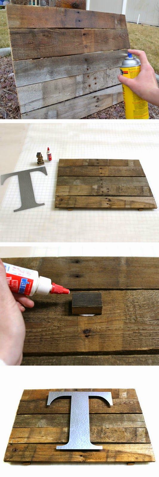DIY Rustic Pallet  Wall Plaque.