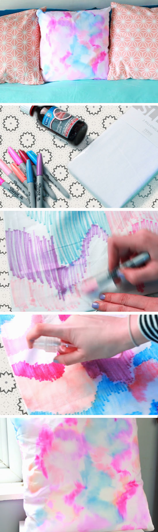 Water Color Pillows.