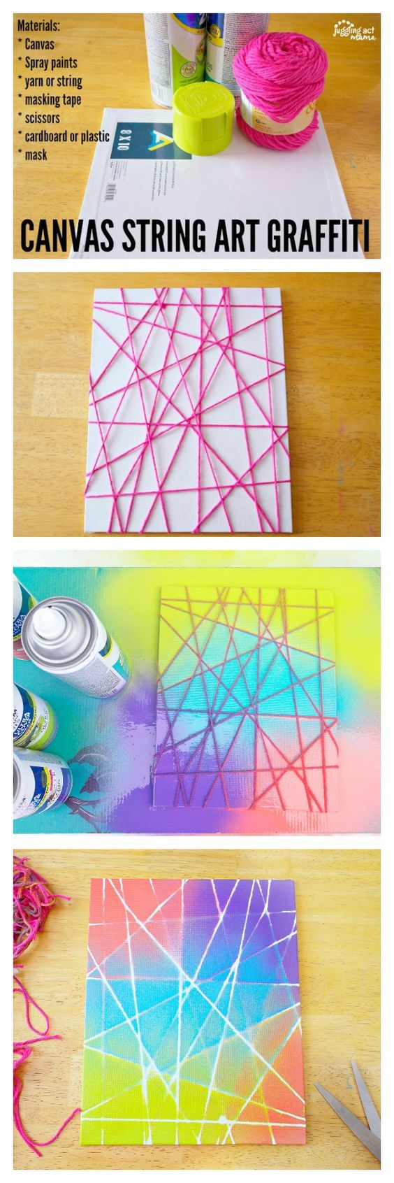 Canvas String Art Graffiti.