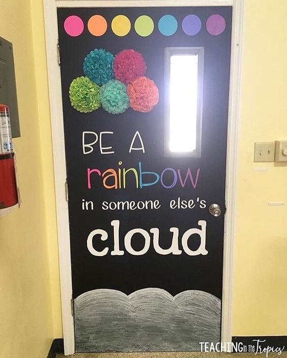 Rainbow Door Decoration 35 Creative Bulletin Board Ideas for Classroom Decoration 