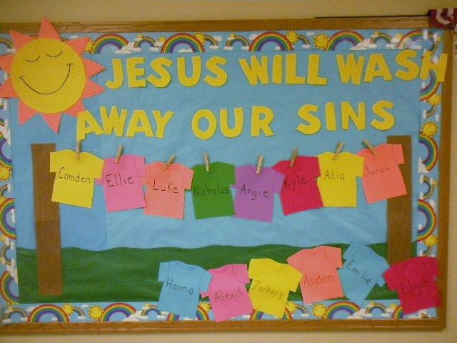 Church Bulletin Board. 