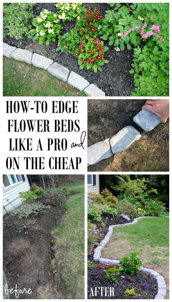 Add Edging to Flower Beds.