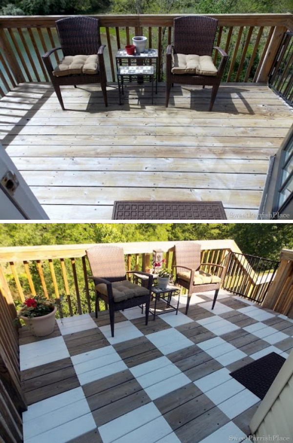 Add Interest by Painting Your Deck.