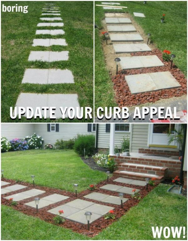 Transform Your Front Walkway with Lava Rocks.