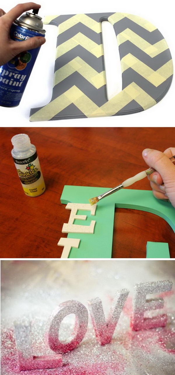 45 Awesome Diy Ideas For Making Your Own Decorative Letters 2017