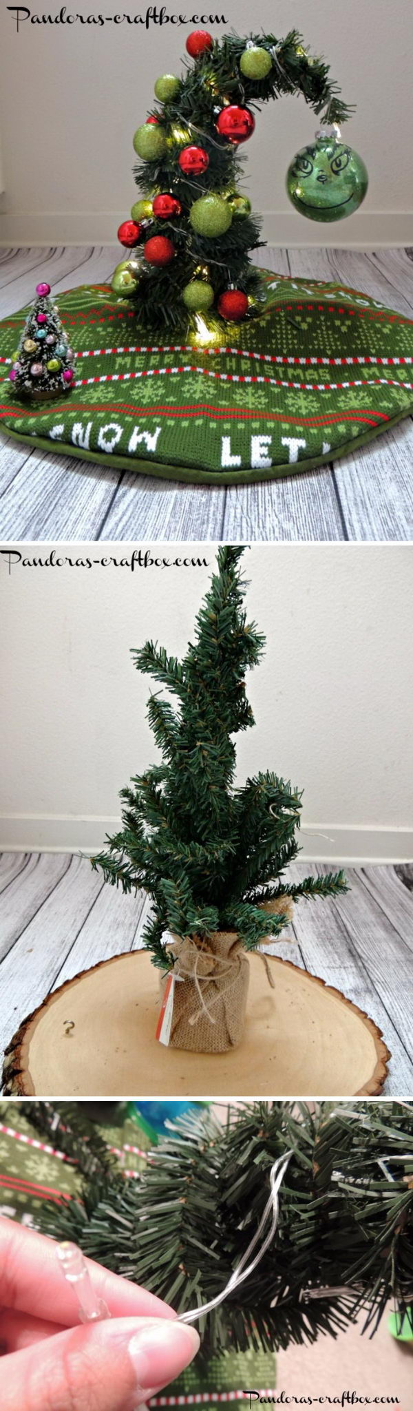 DIY Grinch Christmas Tree.