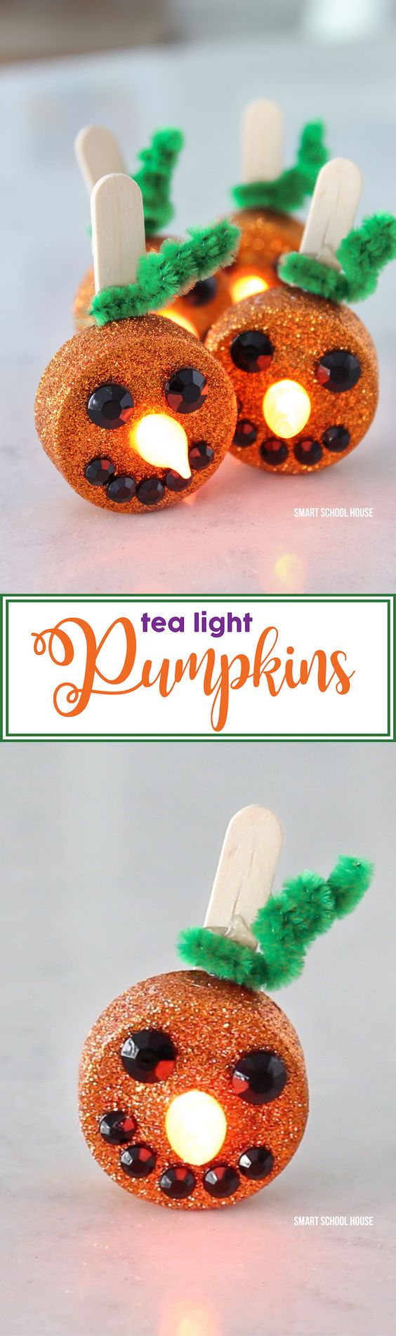 Tea Light Pumpkins.