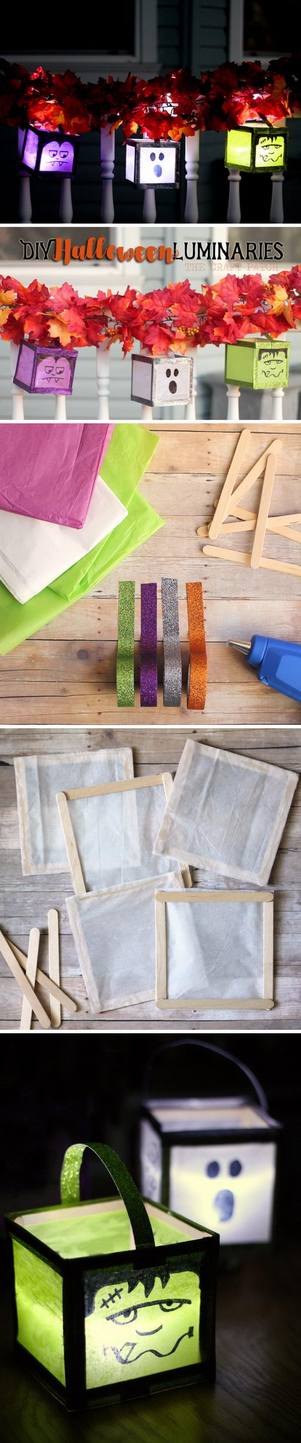 DIY Halloween Luminaries.