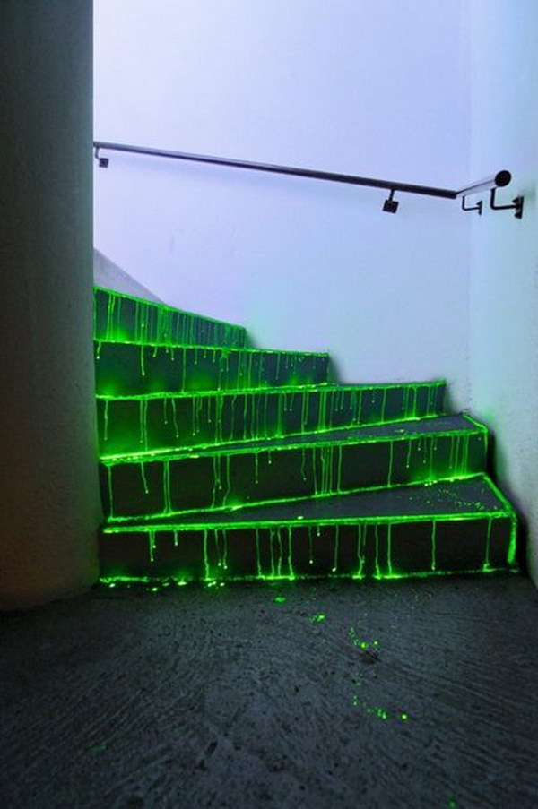 DIY Glowing Stairs.