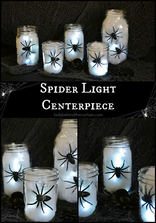 DIY Spider Lantern.