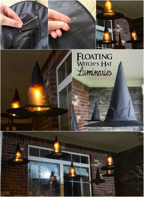 Floating Witch Hat Luminaries.