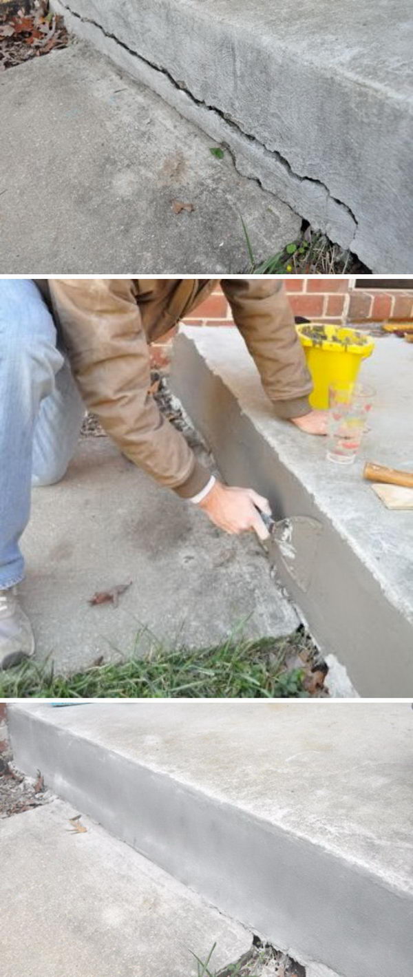 How to Repair Cracked Concete.