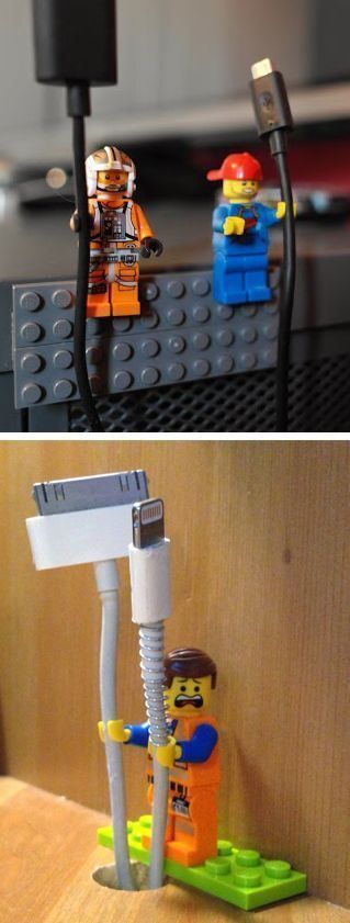 Lego Cable Holder. 