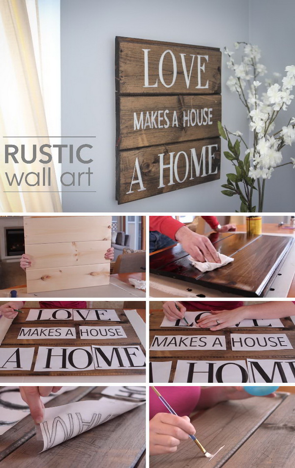 40 Rustic Wall Decor DIY Ideas 2017