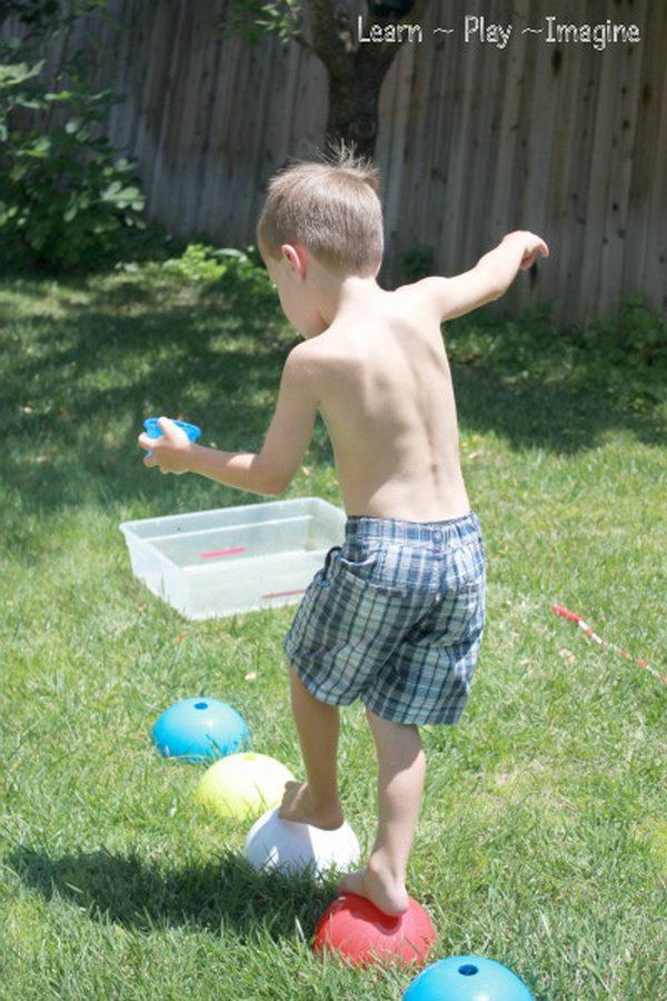 Water Moving Teamwork Activity.