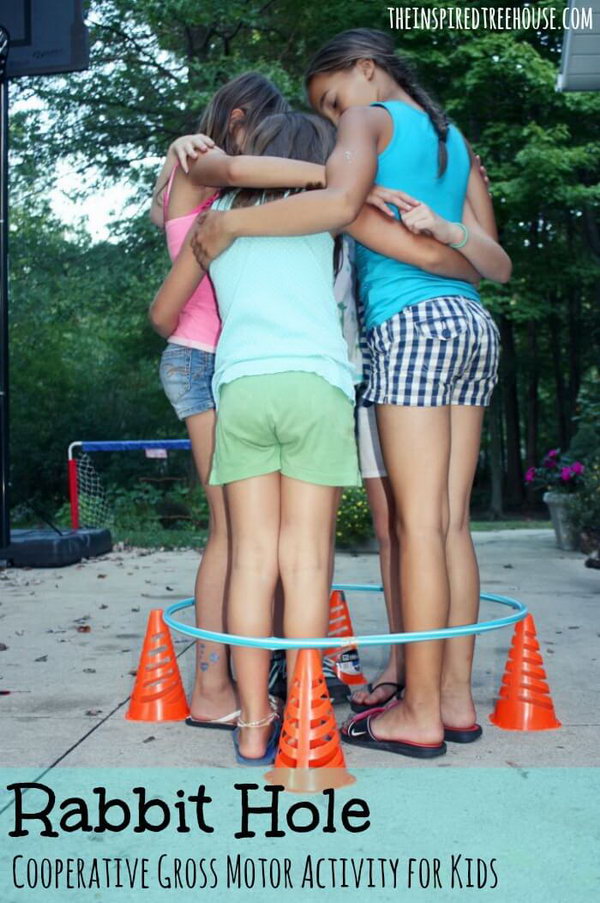 Rabbit Hole Team Building Activity.