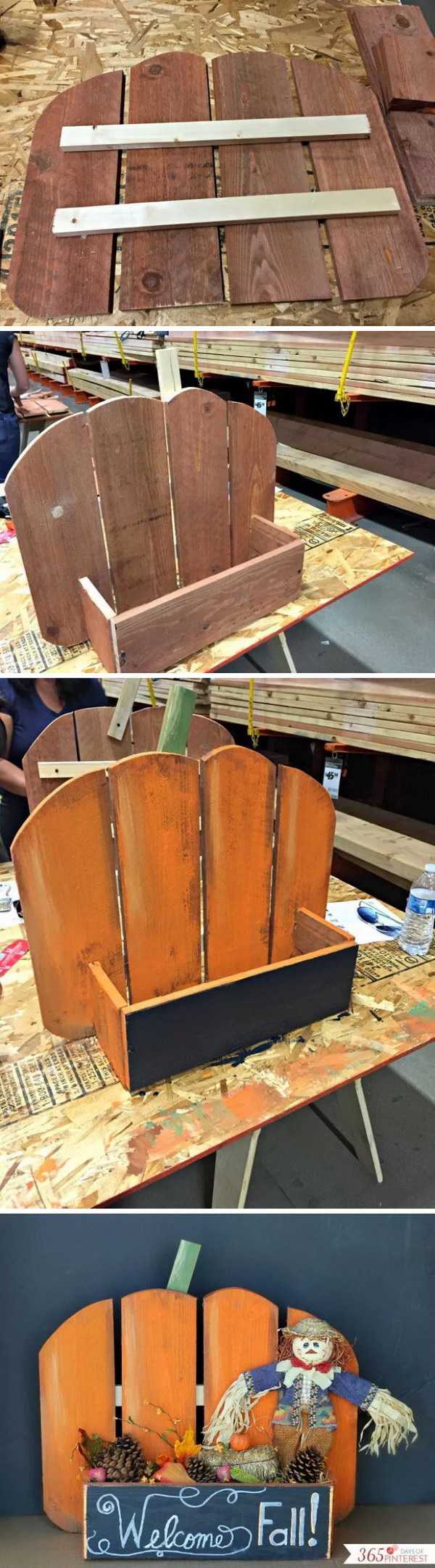 DIY Rustic Pumpkin Stand.