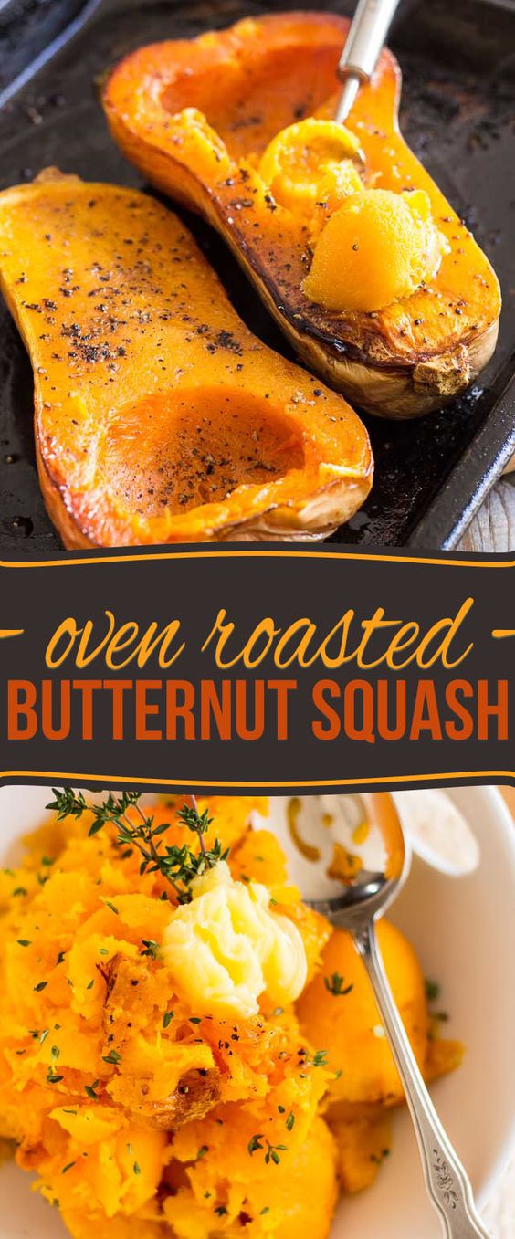 Oven Roasted Butternut Squash.