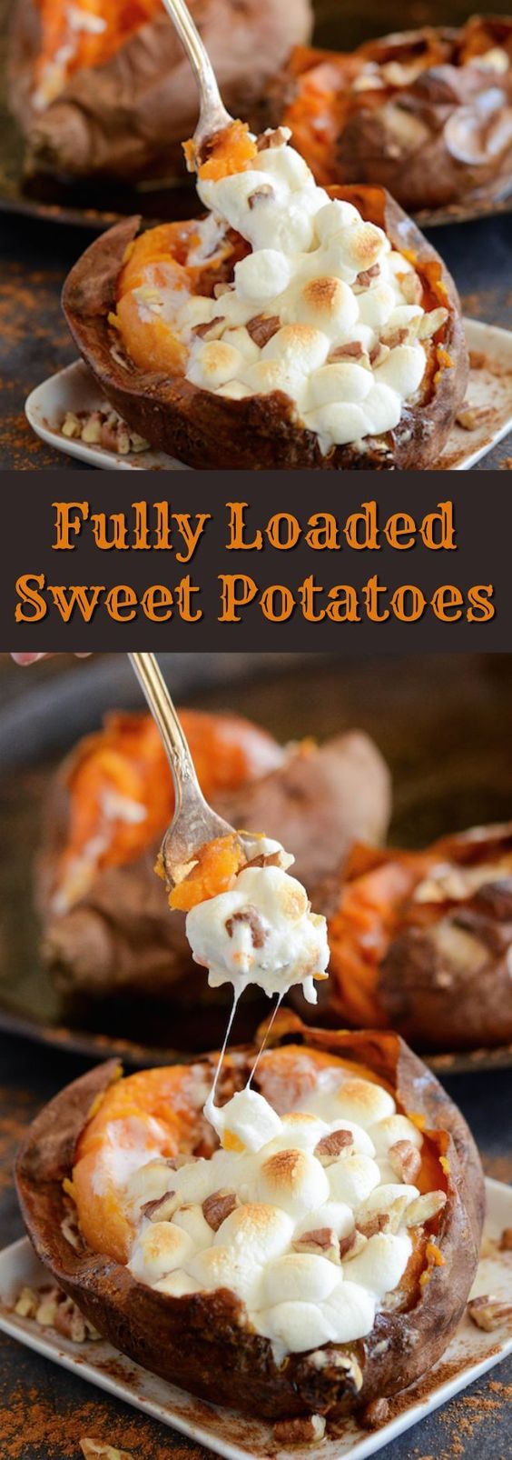 Fully Loaded Sweet Potatoes.