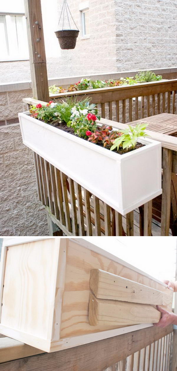 30+ Creative DIY Wood and Pallet Planter Boxes To Style Up ...